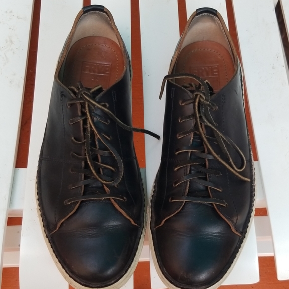 FRYE Brett Low Leather Sneakers - Picture 7 of 8